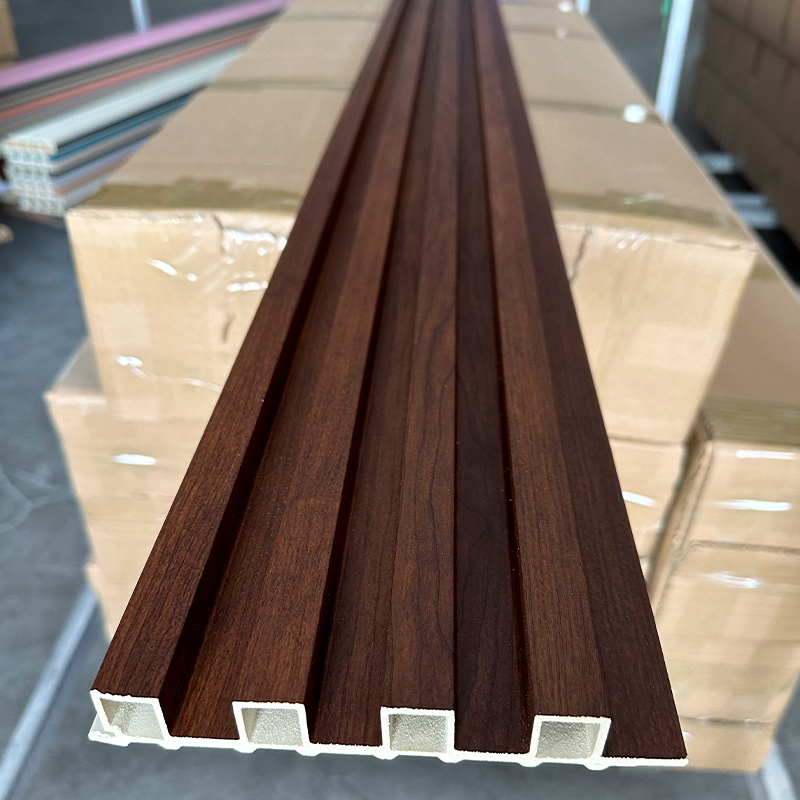 Customized WPC Fluted Wall Panel Eco Wood Interior Wall Cladding Panel