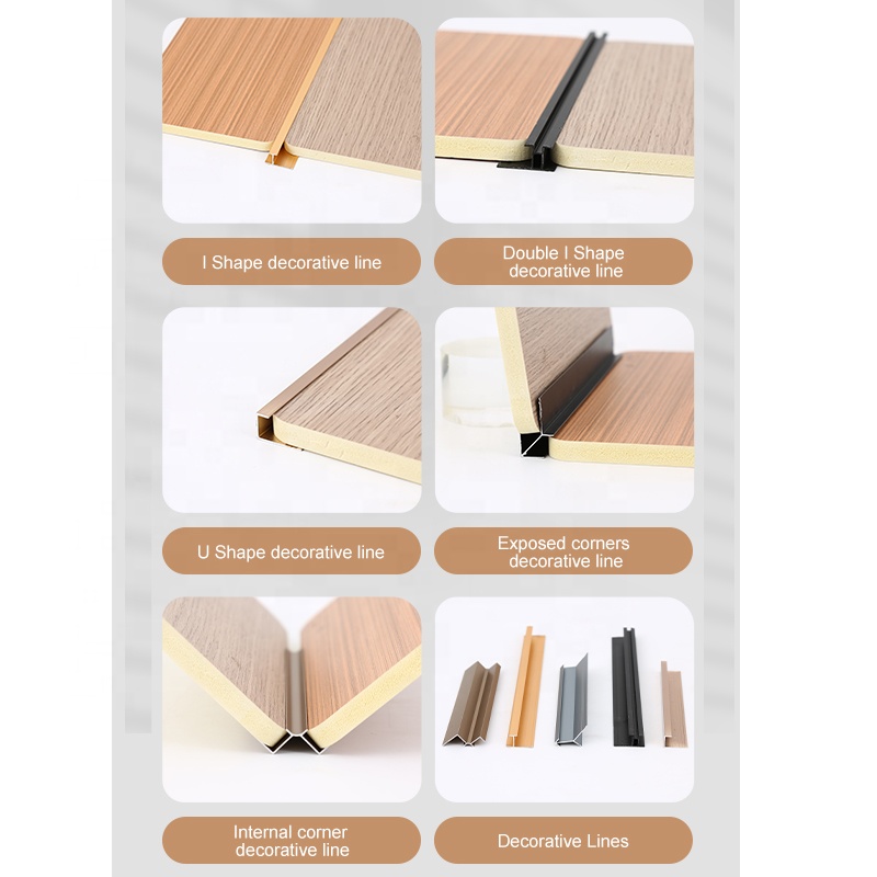 PET Bamboo Charcoal Wood Veneer Marble Continuous Texture Co-extruded Pvc Wall Panel for Background Sheet Mirror Carbon Crystal